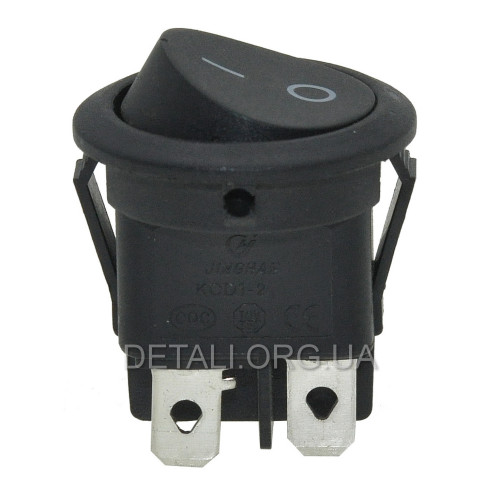 Тумблер круглый 2 положения 4 контакта d23 mm