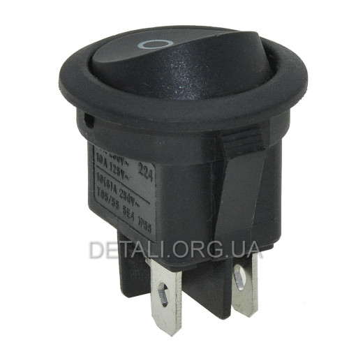 Тумблер круглый 2 положения 4 контакта d23 mm