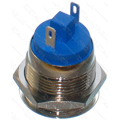 Кнопка антивандальная d22mm резьба 19mm h29mm 2 контакта 2