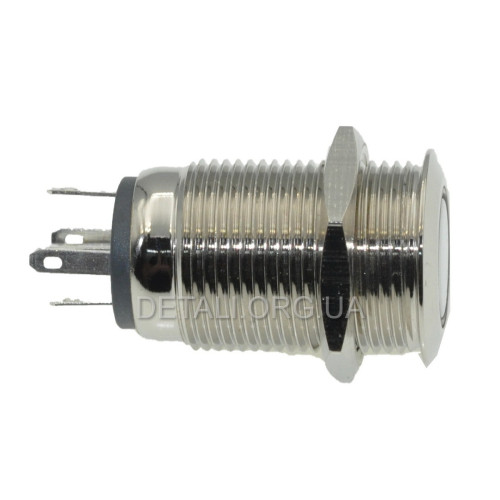 Кнопка антивандальная d18mm резьба 16mm h27mm 5 контактов индикация