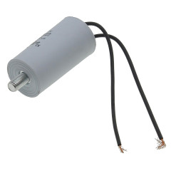 Конденсатор JYUL CBB-60L 1,5мкф - 450 VAC болт + провода (30*60 mm) 2