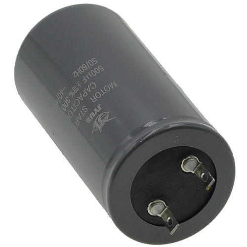 конденсатор JYUL CD-60 500мкф - 300 VAC Пусковий - 50Hz. (50*100 mm)