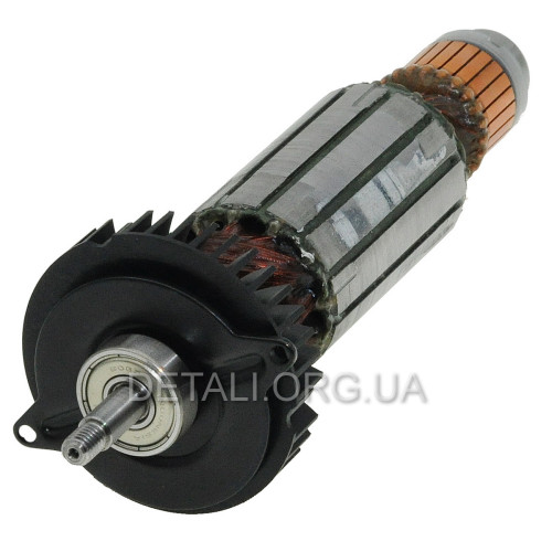 Якір болгарки УШМ Metabo WE 1500-125 RT оригінал 310011990 (180,5*37 різьблення 6мм)