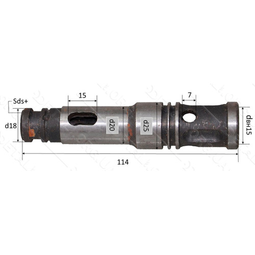 Ствол перфоратора D25 L115