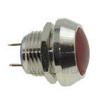Кнопка антивандальная d17,5mm різьблення 12mm h17mm 2 контакти