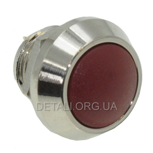 Кнопка антивандальная d17,5mm резьба 12mm h17mm 2 контакта