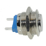 Кнопка антивандальная d18mm резьба 16mm h19mm 2 контакта