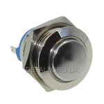 Кнопка антивандальная d18mm резьба 16mm h19mm 2 контакта
