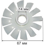 Крыльчатка якоря шлифмашина Makita 9740 оригинал 241113-0