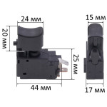 Кнопка C3JR-4B шуруповерта Makita DHP486Z оригінал 651443-5