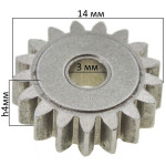 Шестерня прямозубая для ударного гайковерта Makita TD0101/TW100 оригинал 227213-0
