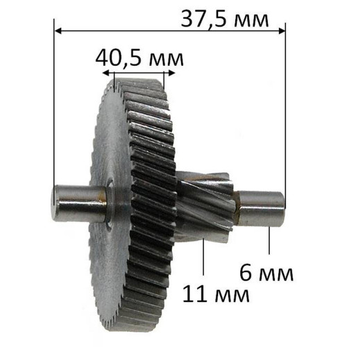 Шестерня рейсмуса Makita 2012NB оригинал 226134-3 (D6*11*40,5 / h37,5 / 8-з право / 50-з право)