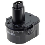 Акумулятор шуруповерта DeWalt 12V 2Ah аналог DE9075