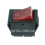 Тумблер 2 положения 6 контактов 26*31 mm с подсветкой 16 A