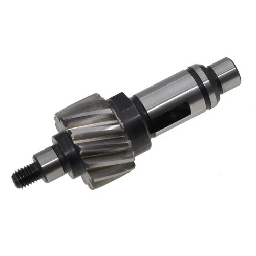 Вал - шестерня торцовочной пилы Makita LS1016 / LS1216 оригинал 227701-7 (d8 L62,5 d21,5 14-з право)