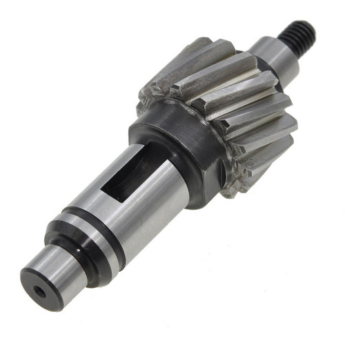 Вал - шестерня торцовочной пилы Makita LS1016 / LS1216 оригинал 227701-7 (d8 L62,5 d21,5 14-з право)