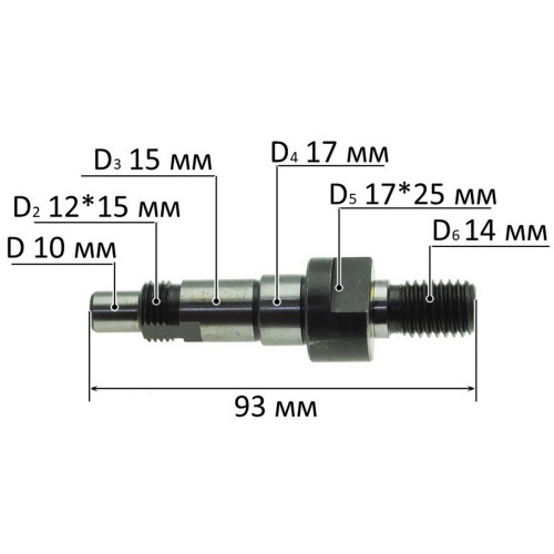 Вал болгарки Makita 9047 оригинал 322902-3