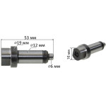 Вал - шпиндель (d6 L53 d19) дисковая пила Makita HS7601 оригинал 326444-9