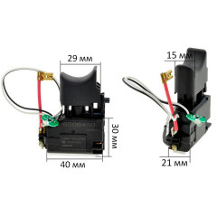 Кнопка шуруповерта Makita DF030D оригинал 650645-0
