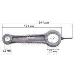 Шатун компрессора L121*144 d1 12 d2 23 Lмц - 94