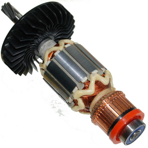 Якорь отбойного молотка Makita HM1111C оригинал 517858-5 (190*49,5 7-з право)