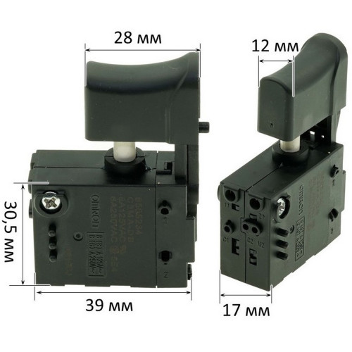 Кнопка гайковерта Makita 6953 оригинал 650523-4