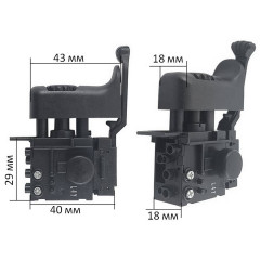 Кнопка (вимикач) дрелі Makita HP2050 TG813ALB - 2 оригінал 650524-2