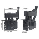 Кнопка (вимикач) дрелі Makita HP2050 TG813ALB - 2 оригінал 650524-2