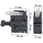 Кнопка (вимикач) TG803BSA-1 дриля Makita DA3010F оригінал 650539-9