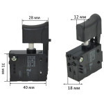 Кнопка гайковерта C3MA Makita 6951 оригинал 651965-5