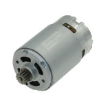 Двигатель шуруповерта 12V Makita 8271D оригинал 629821-7 (L75мм вал 3,2мм, 14 зуб)