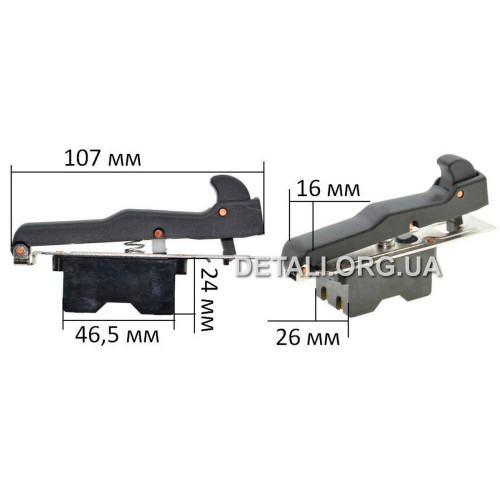 Кнопка болгарки УШМ Makita MT903 оригинал 651183-5