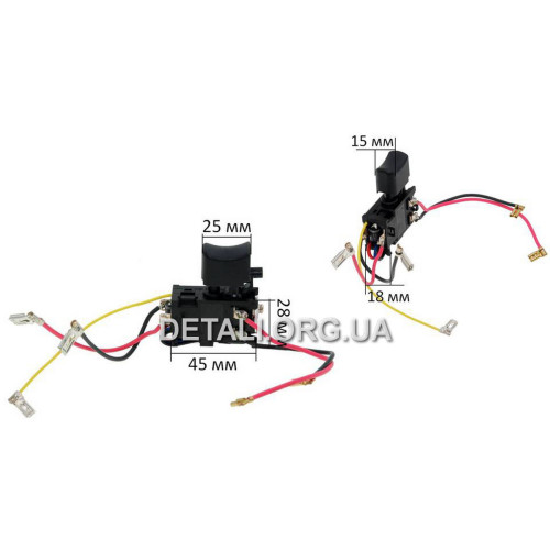 Кнопка шуруповерта Maktec Makita MT080 оригинал 638886-8