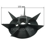 Крыльчатка охлаждения двигателя 100 d29*155