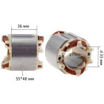 Статор в сборе шуруповерта Makita FS 2500 оригинал 633693-4 (55*48/d33/L36 мм)