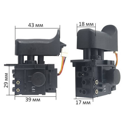 Кнопка дрели Makita HP2070 оригинал 650212-1