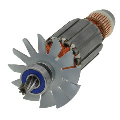 Якорь шлифмашины Makita 9741 оригинал 512928-5 (169*41 7-з лево) 2