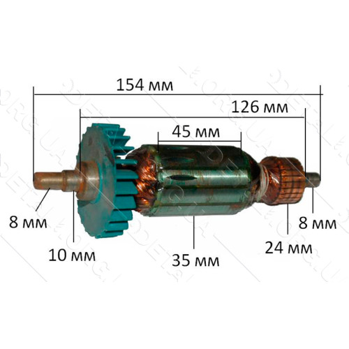 якір болгарка Craft - Men AG - 207( 154*35 шпонка 8мм)