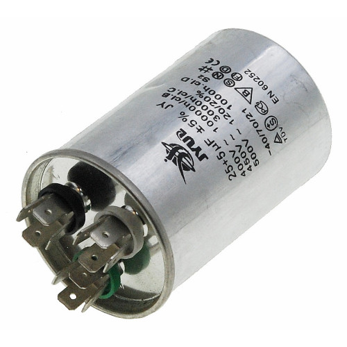 Конденсатор JYUL CBB-65 25+5мкф - 450 VAC алюминий (50*75 mm)