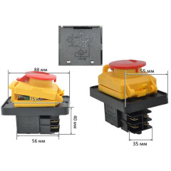 Кнопка ленточной пилы Makita LB 1200 F/LB1200F оригинал JM21000003