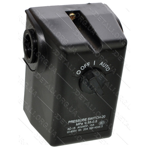 Автоматика компресора 220V 1 вихід 20MPa, 15A