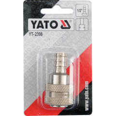 Бистроз'ем наконечник YATO до шлангу d 1/2 50/250 2