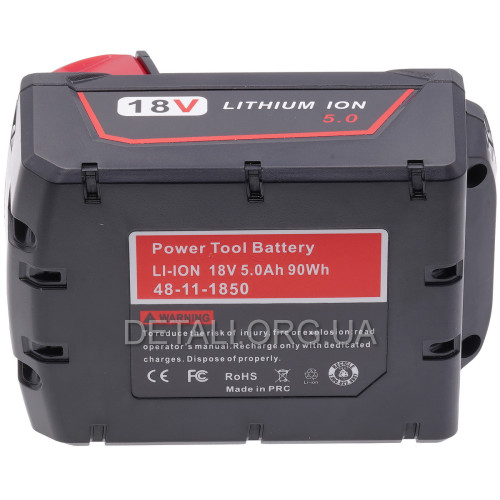 Аккумулятор Milwaukee М18 B5 (48-11-1850) Li-ion 18V 5.0Ah 90Wh