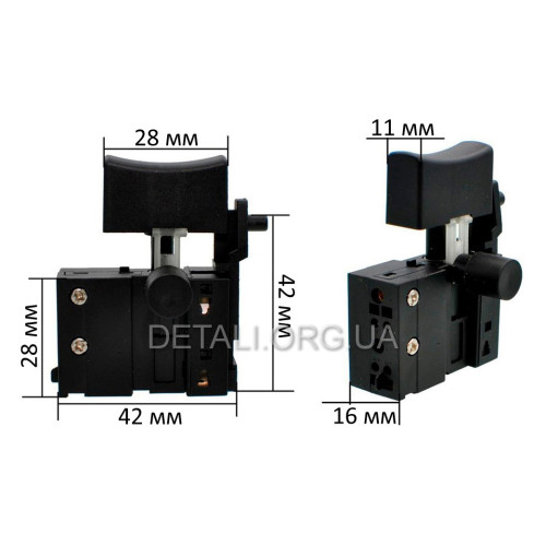 Кнопка VJ Parts для мережевого шуруповерта 11*28