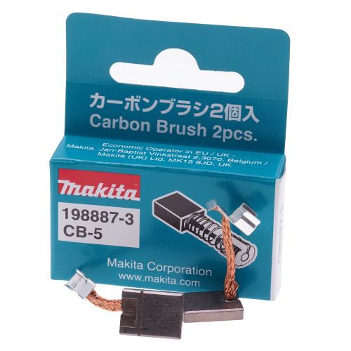 Щітки мідно-графітні 3х10х13 CB-5 акумуляторного шуруповерта Makita DTD156 оригінал 198887-3