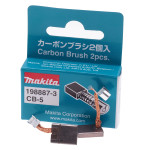 Щетки медно-графитные 3х10х13 CB-5 аккумуляторного шуруповерта Makita DTD156 оригинал 198887-3