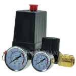 Автоматика компрессора 220V 12Bar в сборе с редуктором и манометрами