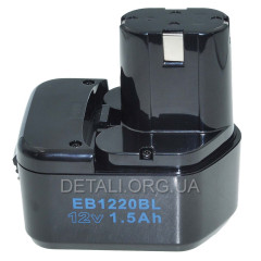 Акумулятор шуруповерта Hitachi EB1215BL 12V 1,5Ah аналог 333156