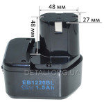 Акумулятор шуруповерта Hitachi EB1215BL 12V 1,5Ah аналог 333156