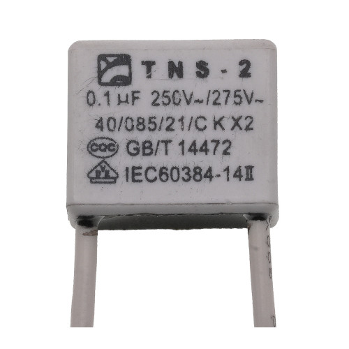 Конденсатор 0,1 мФ 250V~275V Makita прямоугольный 14х17 провод оригинал 970109850